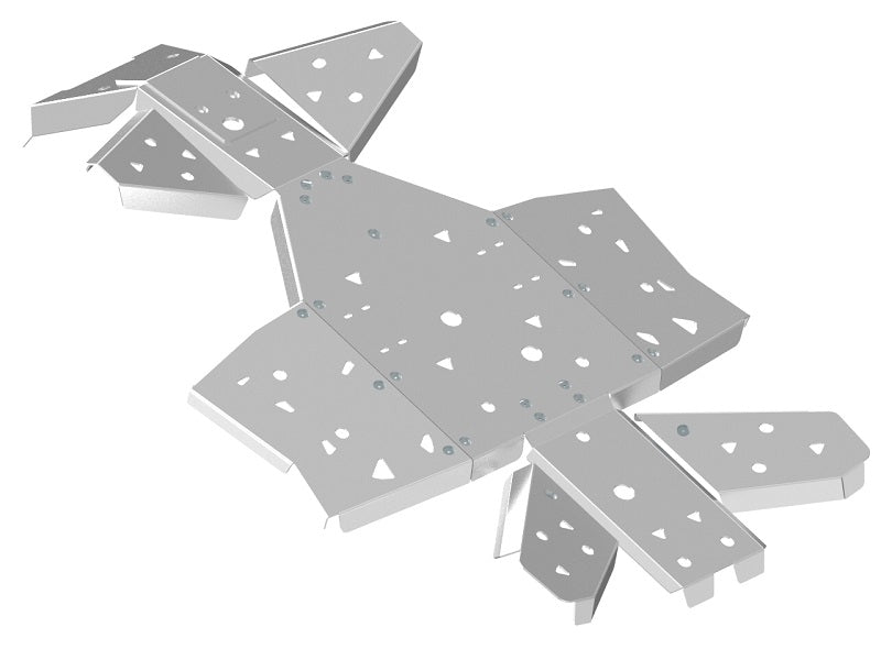 Skid plate full set (aluminium): Yamaha Kodiak 450: (2017+)