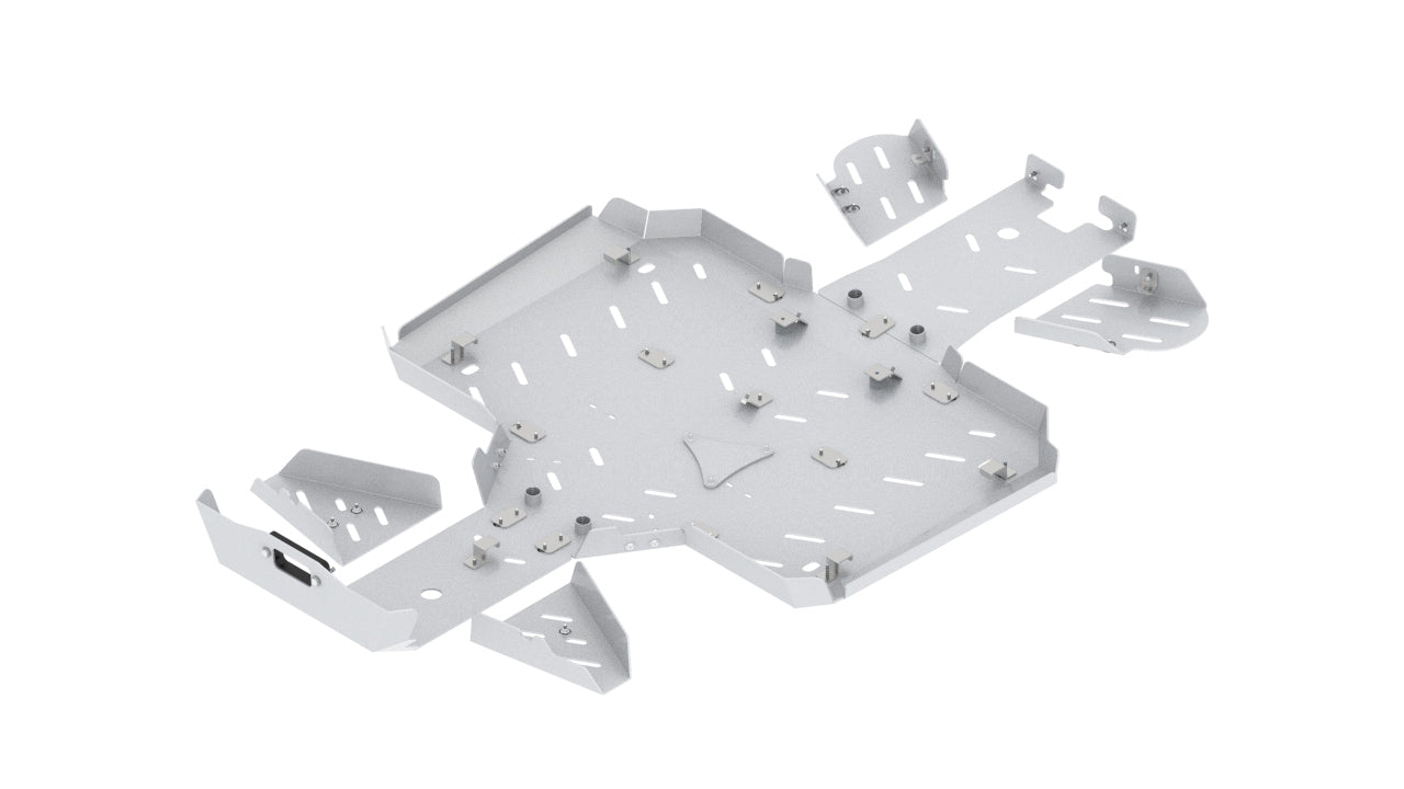 Skid plate full set (aluminum): CFMOTO CFORCE 600 TOURING (2020-2022)