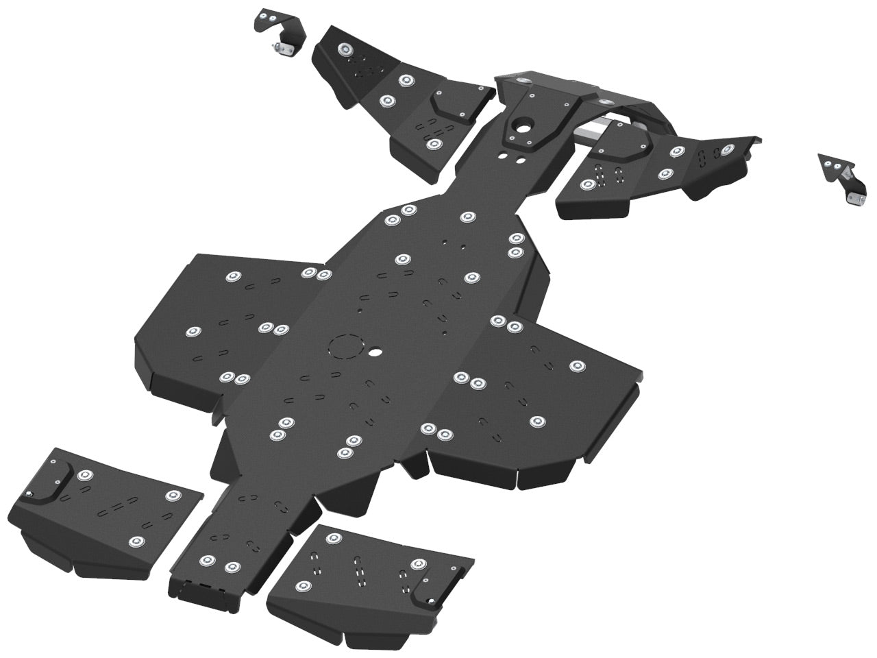 Skid plate full set (plastic): Polaris Sportsman: XP 1000 S