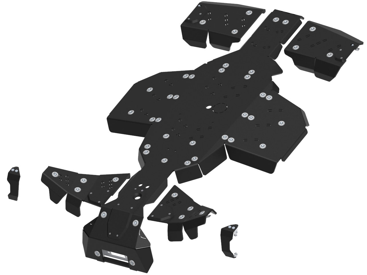 Skid plate full set (plastic): Polaris Sportsman: XP 1000 S