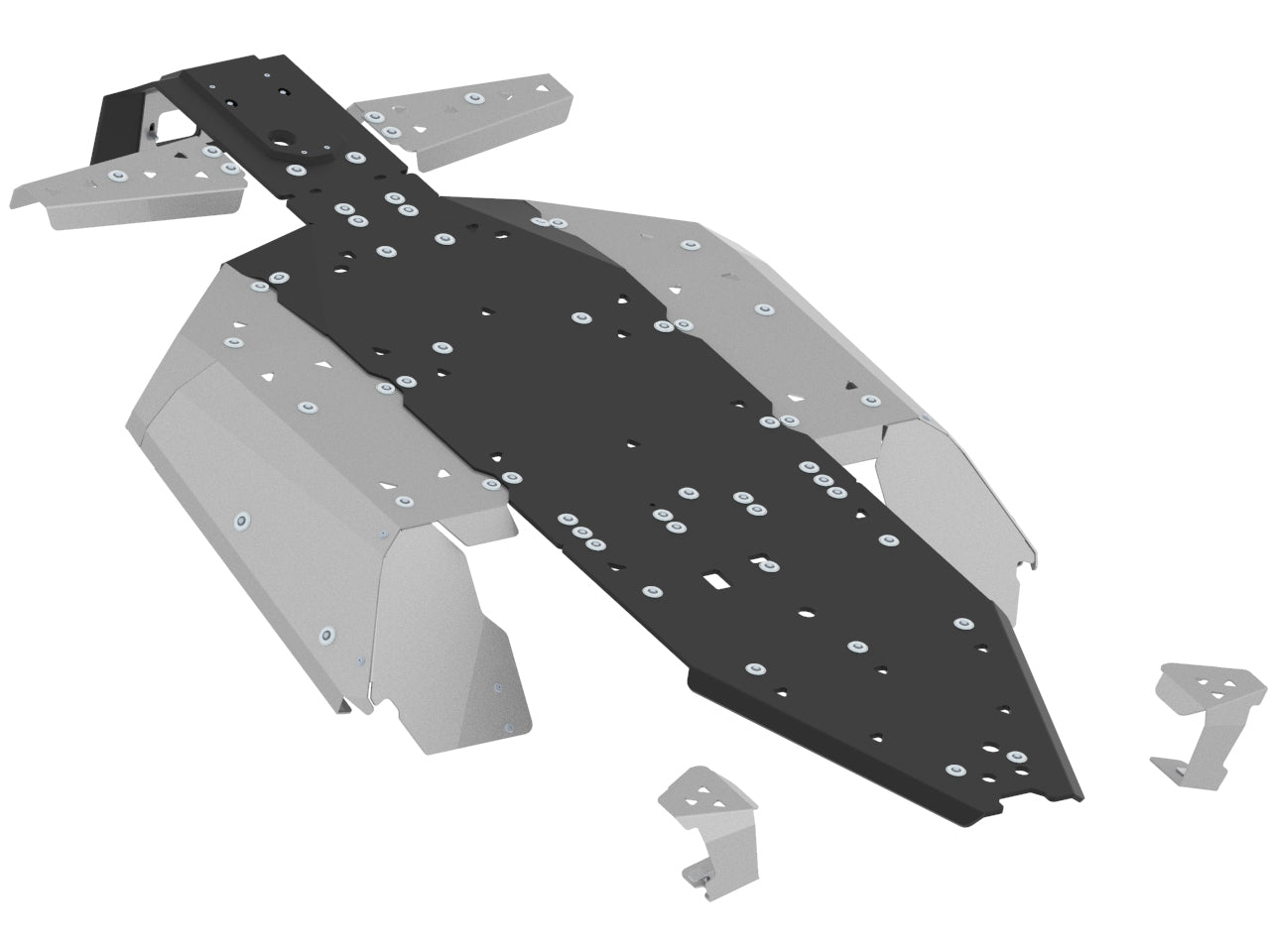 Skid plate full set (aluminum/plastic): CFMOTO ZFORCE 950 H.O. Sport (...-2023)