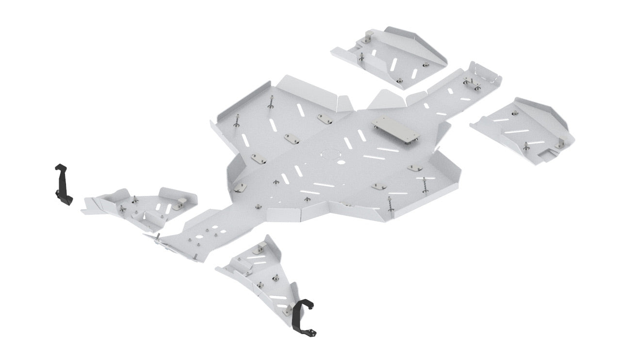 Skid plate full set (aluminium): Polaris Scrambler: XP 1000 S