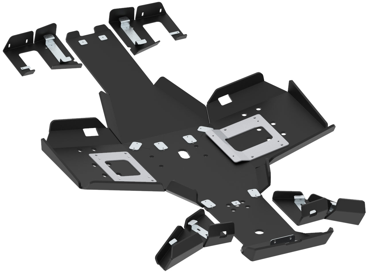 Skid plate full set (plastic): Polaris Sportsman: 570 SP (2021+): 570 Trail (2021+)