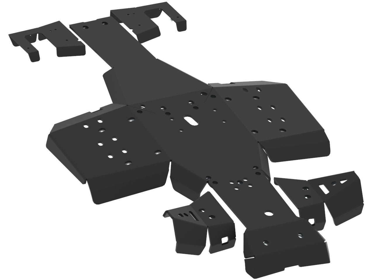 Skid plate full set (plastic): Polaris Sportsman: 570 SP (2021+): 570 Trail (2021+)