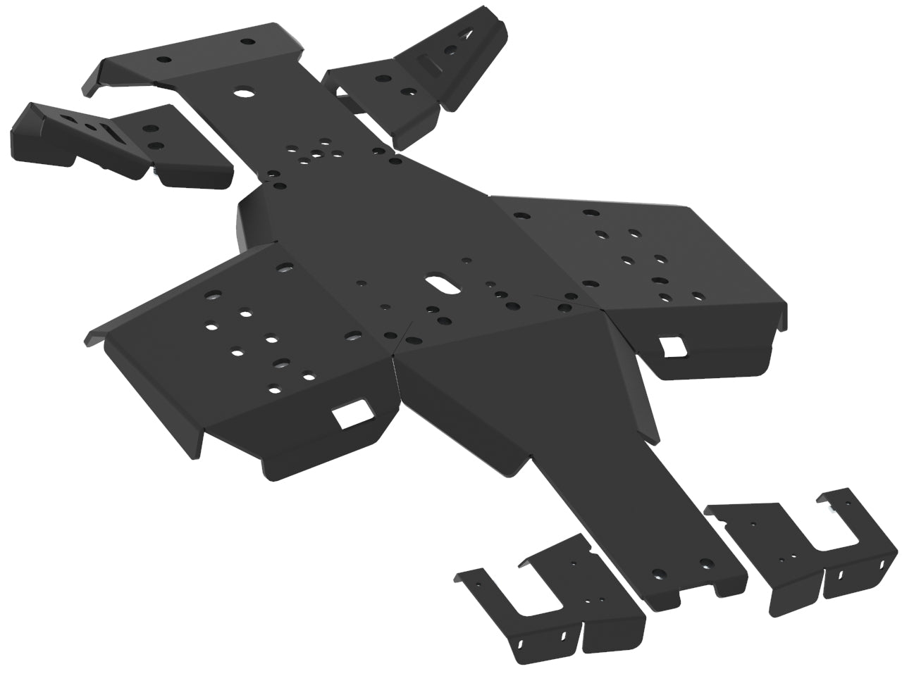 Skid plate full set (plastic): Polaris Sportsman: 570 SP (2021+): 570 Trail (2021+)