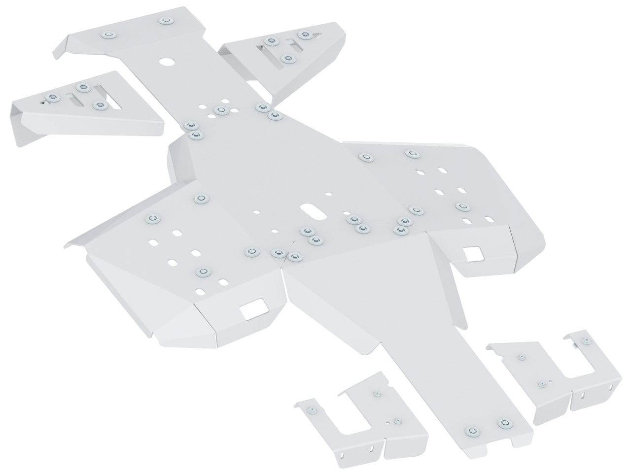 Skid plate full set (aluminium): Polaris Sportsman: 570 (2021+): 450 HO (2021+)