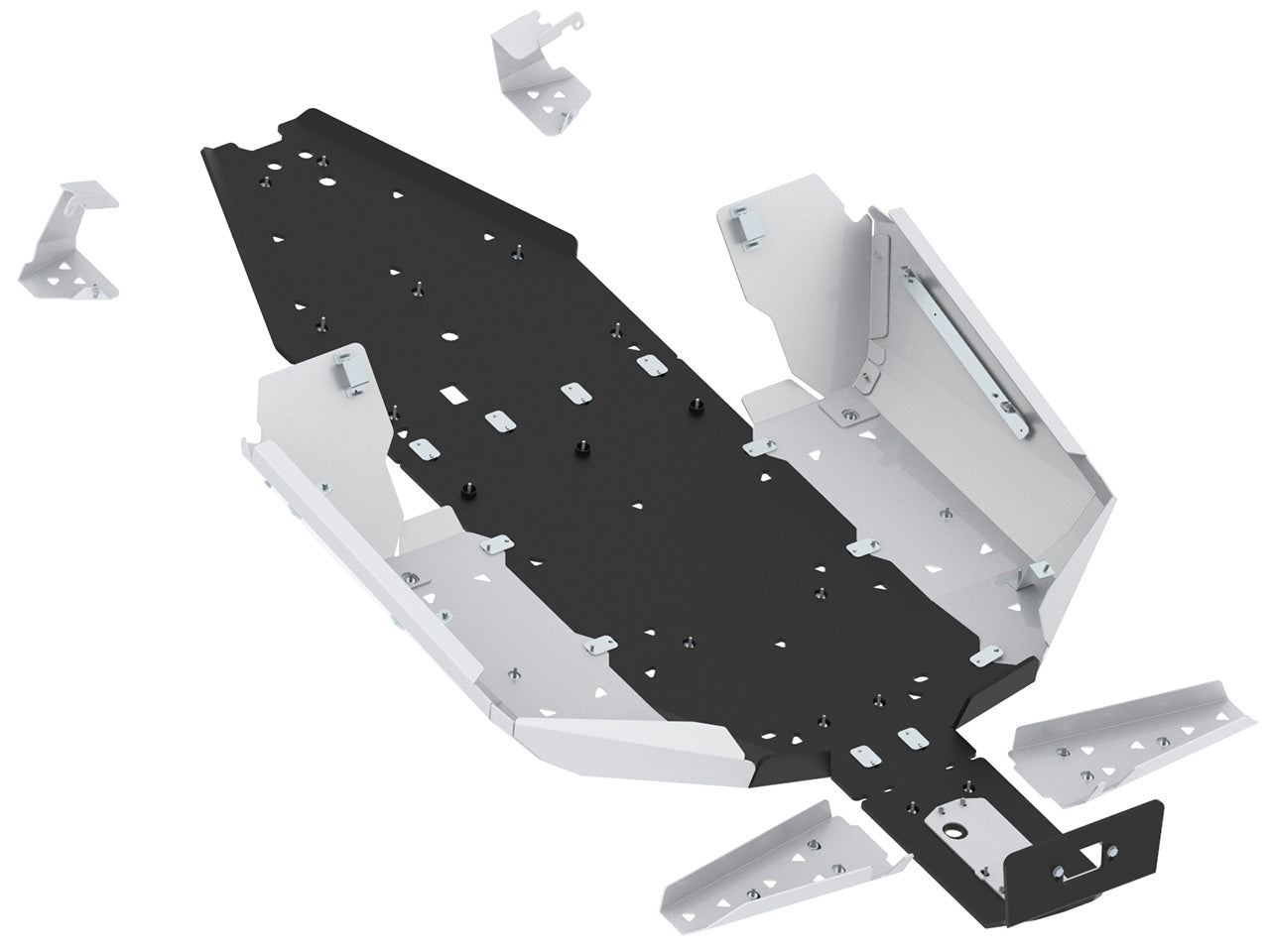 Skid plate full set (aluminum/plastic): CFMOTO ZFORCE 950 H.O. EX