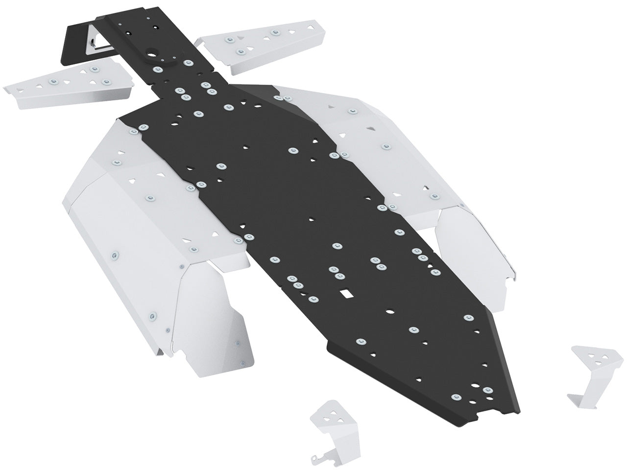 Skid plate full set (aluminum/plastic): CFMOTO ZFORCE 950 H.O. EX