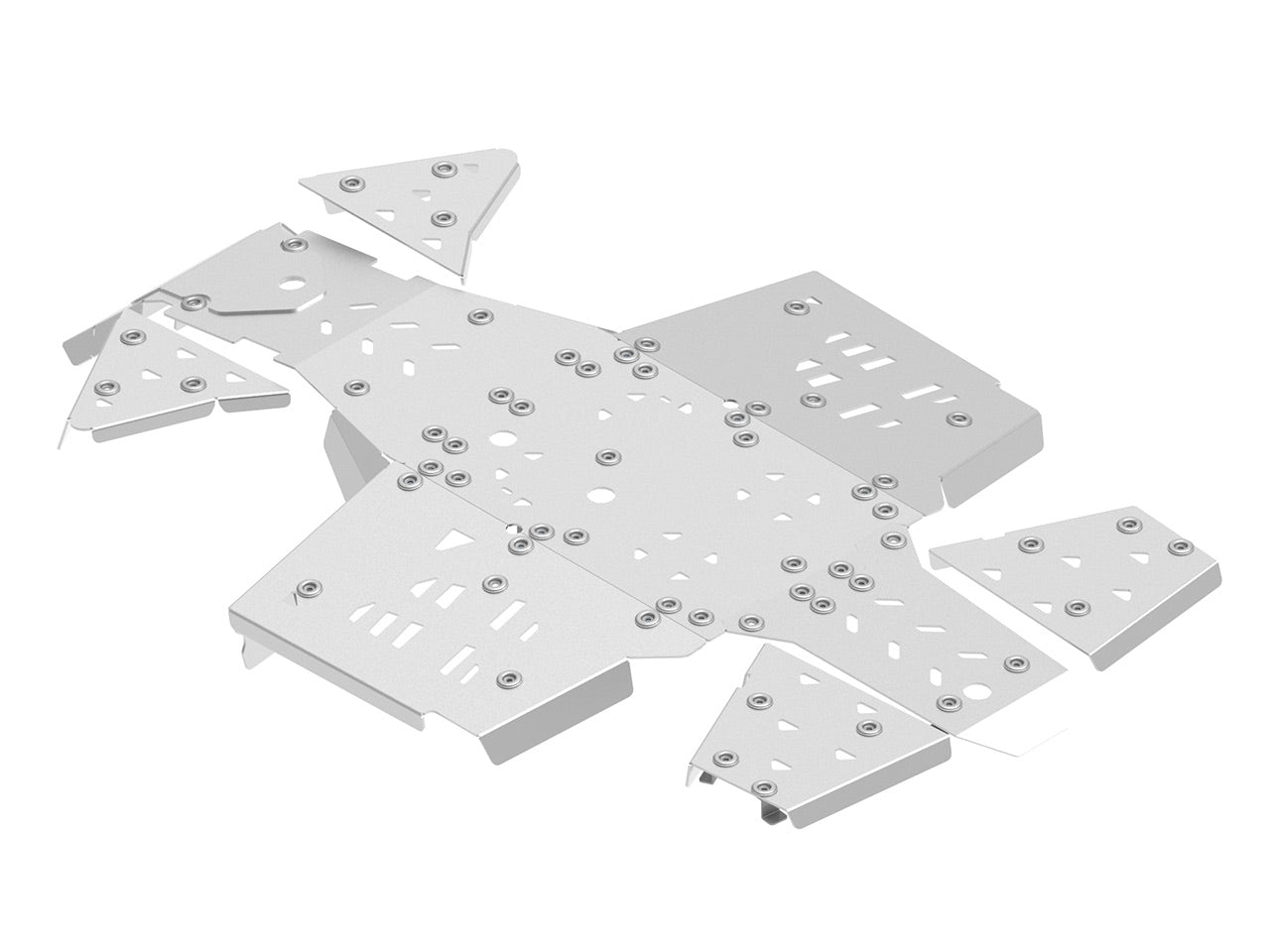 Skid plate full set (aluminium): CanAm G3 Outlander 500/700 (2023+): Outlander PRO / PRO XU (2024+)