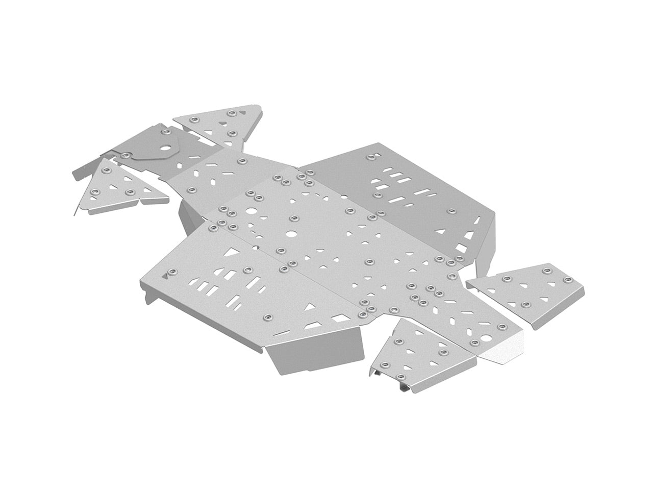 Skid plate full set (aluminium): CanAm G3 Outlander 500 / 700 MAX (2023+)