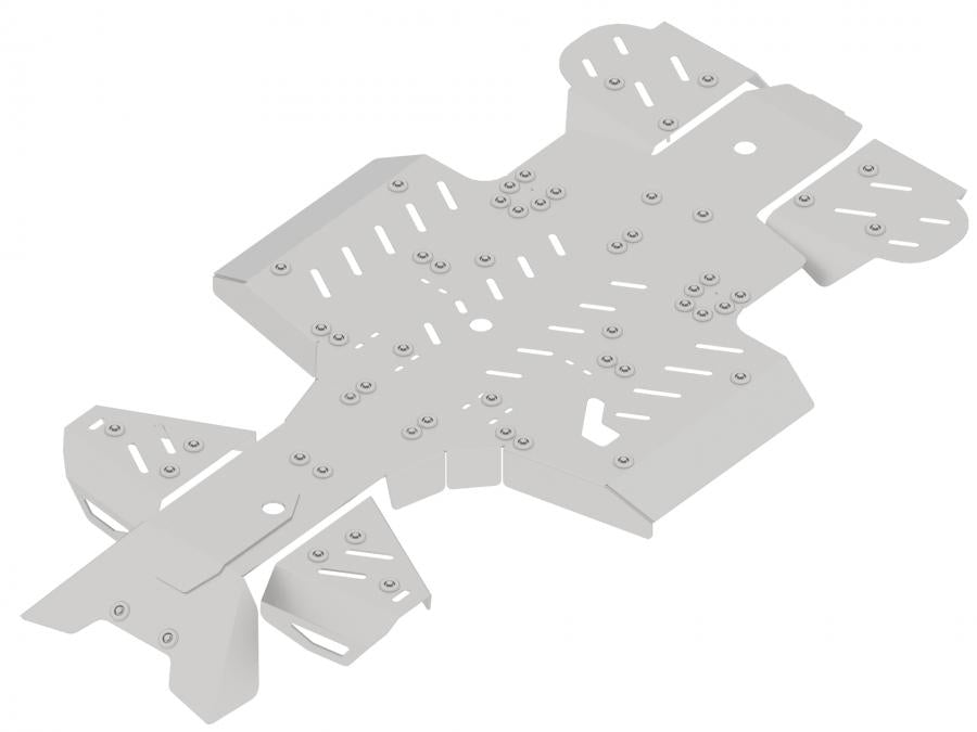 Skid plate full set (aluminium): Kawasaki KVF 650 / 750