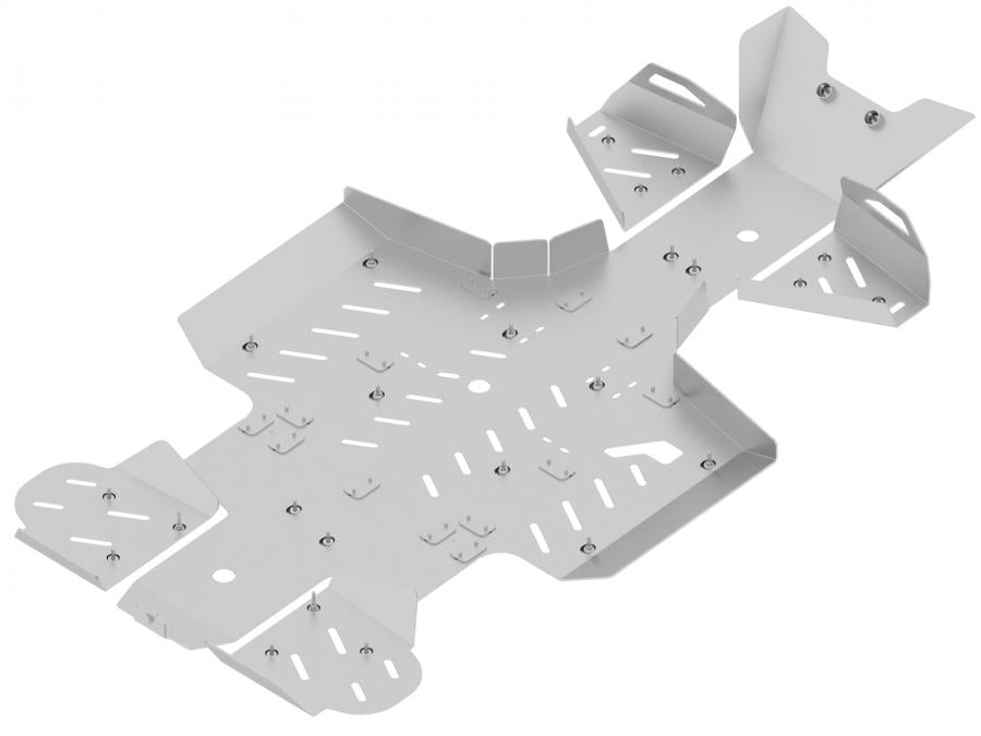 Skid plate full set (aluminium): Kawasaki KVF 650 / 750