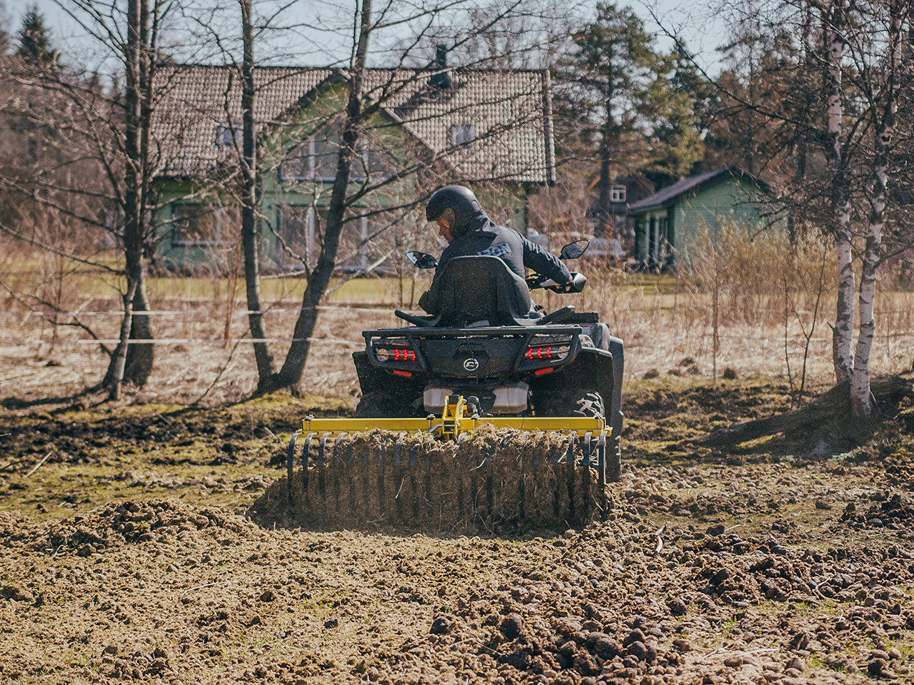 Landscape rake: (Receiver Mount System)