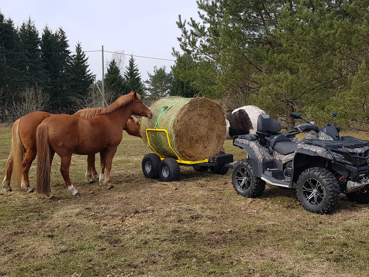 Silo & Hay bale trailer 2" (US stock version)