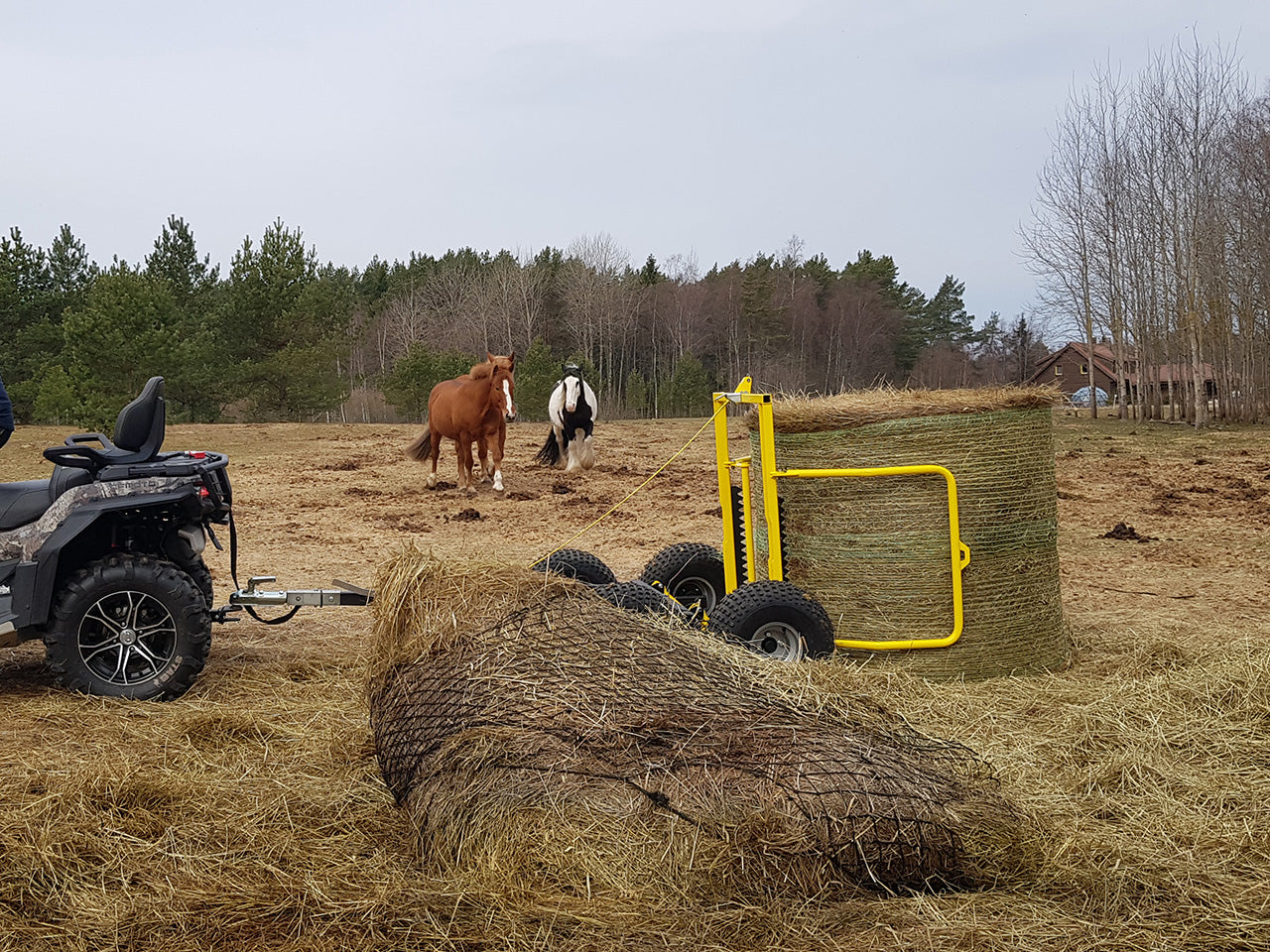 Silo & Hay bale trailer 2" (US stock version)