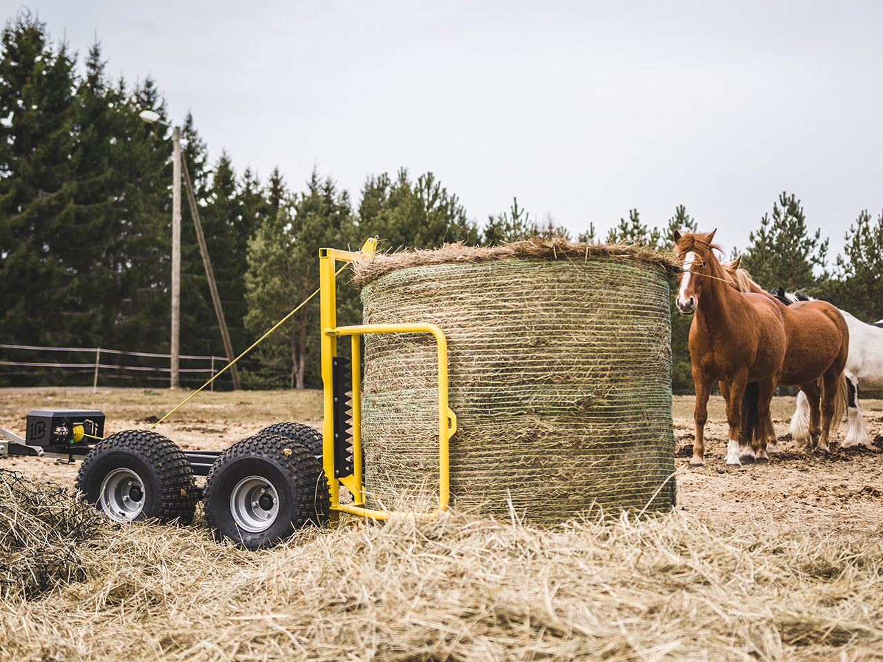 Silo & Hay bale trailer 2" (US stock version)